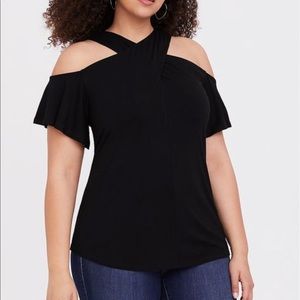 Brand new cold shoulder top
